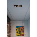 SLV Plafonnier encastr� KADUX TRIPLE carr� IP20, noir gradable