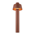 Lampadaire d�ext�rieur PHOTONI 75 r�sistant aux chocs, conique E27 IP65, rouille gradable