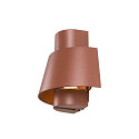 SLV Luminaire mural d�ext�rieur PHOTONI semi-circulaire, conique E27 IP65, noir mat gradable