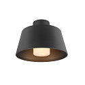 SLV Plafonnier ext�rieur PHOTONI avec espaceur, conique E27 IP65, noir mat gradable