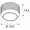Applique et plafonnier PANTILO ROPE 19 cylindrique E27 IP20, or gradable