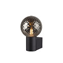SLV Luminaire mural VARYT rond E14 IP44, noir