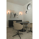SLV Luminaire mural VARYT rond E14 IP44, noir