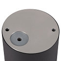 SLV Luminaire de plafond VARYT rond E14 IP44, noir