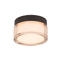 SLV Applique et plafonnier CYFT IP44, noir gradable