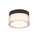 SLV Applique et plafonnier CYFT IP44, noir gradable