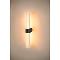 SLV Luminaire mural LYGANT DOUBLE IP44, noir