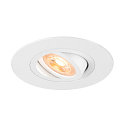 Plafonnier encastré NEW TRIA® 75 XL rond GU10 IP20, blanche