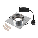 SLV ceiling recessed luminaire NEW TRIA® 75 XL square GU10 IP20, aluminium