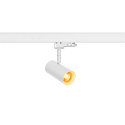 Projecteur triphas� NOBLO� SPOT rond, pivotant � la cardan IP20, blanche gradable