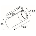 Projecteur triphas� TRACKSPOT V / 10-20W CCT Switch, commutable, multipower, focalisable IP20, blanche 