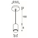 SLV Luminaire à suspension LALU® MIX&MATCH E27 IP20, noir