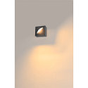 SLV Luminaire mural d�ext�rieur LID I SINGLE angulaire, rotatif, CCT Switch IP65, anthrazit, mat gradable