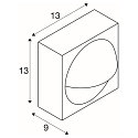 SLV Luminaire mural d�ext�rieur LID I SINGLE angulaire, rotatif, CCT Switch IP65, anthrazit, mat gradable