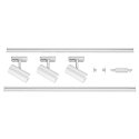 1-Projecteur monophas� NOBLO� SPOT rond, lot de 3 IP20, blanche gradable