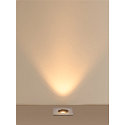 SLV floor recessed luminaire DASAR� S square, swivelling, passable, switchable IP67, stainless steel 