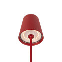 SLV battery table lamp VINOLINA TWO IP65, red dimmable