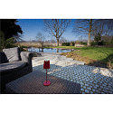 SLV battery table lamp VINOLINA TWO IP65, red dimmable