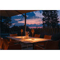 SLV battery table lamp VINOLINA TWO IP65, rust dimmable