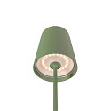 SLV battery table lamp VINOLINA TWO IP65, lime green dimmable