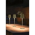 SLV battery table lamp VINOLINA TWO IP65, lime green dimmable