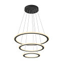 Luminaire � suspension ONE FLAT TRIPLE IP20, noir gradable