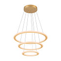 SLV Luminaire � suspension ONE FLAT TRIPLE IP20, laiton, noir gradable