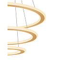 SLV Luminaire � suspension ONE FLAT TRIPLE IP20, laiton, noir gradable