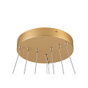 SLV Luminaire � suspension ONE FLAT TRIPLE IP20, laiton, noir gradable