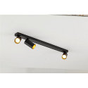SLV Luminaire de plafond KAMI 3 flammes GU10 IP20, or, noir
