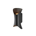 SLV Luminaire mural d�ext�rieur MODELA UP/DOWN haut bas, r�sistant aux chocs IP65, noir mat gradable