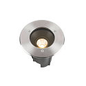SLV Projecteur encastr� DASAR� M rond, pivotant, contr�lable par DALI, passable IP67, acier inoxydable gradable