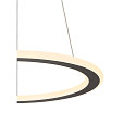 SLV Luminaire � suspension ONE FLAT PD SINGLE PHASE CCT Switch, forme de l'anneau IP20, noir mat gradable