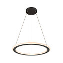 SLV Luminaire � suspension ONE FLAT PD SINGLE PHASE CCT Switch, forme de l'anneau IP20, noir mat gradable