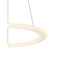 SLV Luminaire � suspension ONE FLAT PD SINGLE PHASE CCT Switch, forme de l'anneau IP20, blanc mat gradable