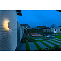 SLV outdoor wall luminaire D-RING M PHASE IP65, white dimmable