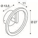 SLV outdoor wall luminaire Q-RING PHASE without sensor, dimmable IP65, black dimmable