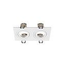 Anneau NEW TRIA� 155 � 2 flammes, version pour montage encastr�, blanche