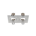 Anneau NEW TRIA� 155 � 2 flammes, version pour montage encastr�, aluminium