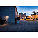 SLV Luminaire mural d�ext�rieur T-TUBE SINGLE avec capteur GU10 IP44, noir, laqu� gradable
