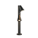 SLV Lampadaire d�ext�rieur T-TUBE 70 POLE DOUBLE avec capteur GU10, noir gradable