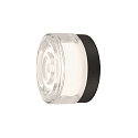 SLV Applique et plafonnier CYFT WAVE adapté aux postes de travail avec écran IP44, noir, laqué gradable