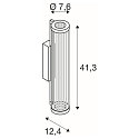 SLV wall luminaire QUIMERA - PHASE CCT Switch, switchable IP20, copper dimmable