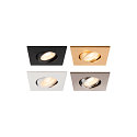 SLV recessed luminaire UNIVERSAL DOWNLIGHT IP20 PHASE 38� swivelling, CCT Switch, multipower, wired through, without trim IP20
