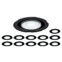 SLV Downlight UNIVERSAL DOWNLIGHT IP20 PHASE 38� pivotant, CCT Switch, lot de 12, c�bl� en continu, sans bordures IP20