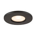SLV Capot UNIVERSAL DOWNLIGHT IP65 rond, rigide, ferm�, �tanche � l'air, noir