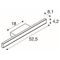wall luminaire ONE LINEAR 50 - PHASE up / down, CCT Switch IP44