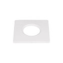 Capot UNIVERSAL DOWNLIGHT IP65 angulaire, rigide, ferm�, �tanche � l'air, blanche
