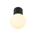 SLV Luminaire de plafond VARYT sans abat-jour E14 IP44, noir gradable