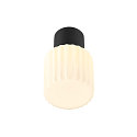 SLV Luminaire de plafond VARYT sans abat-jour E14 IP44, noir gradable